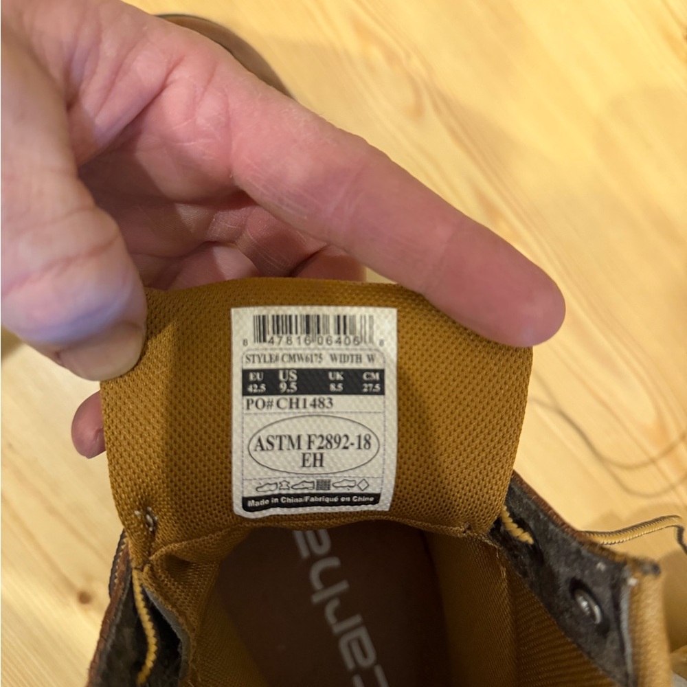 Carhartt Brown Leather Men's Boots - Picture 2 of 4
